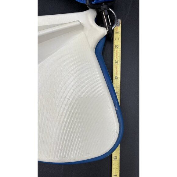 Vtg Braid Fishing Belt Rod Holder Adjustable Fighting Waist Belt Padded White - Picture 14 of 14